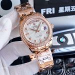 High Quality Replica Rolex Oyster Perpetual Day-Date Watch Rose Gold Meteorite Dial